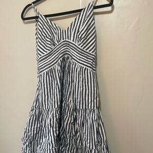 Striped Black and White Dress